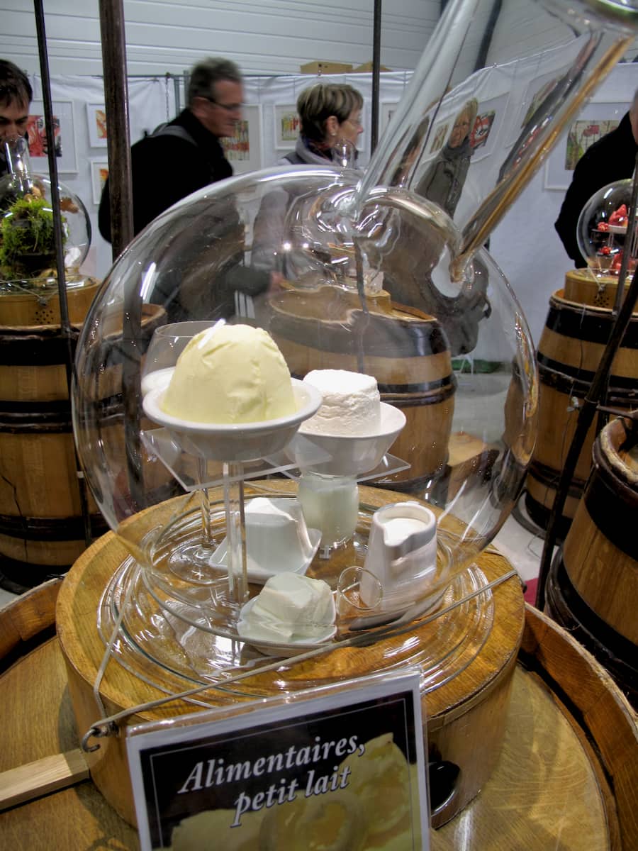 wine aromas of citrus, dairy, white flowers dairy products in a carafe